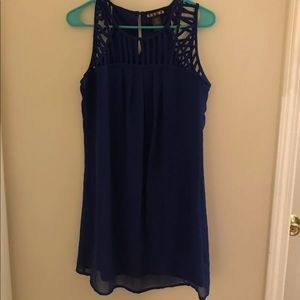 Blue Caged Top Dress
